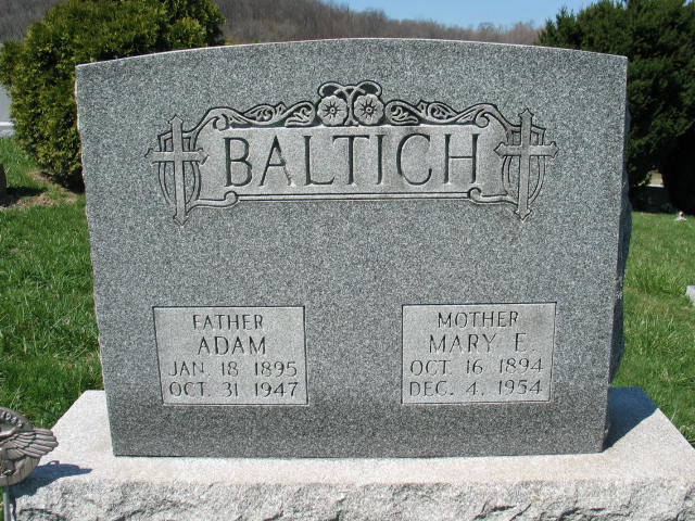 Adam and Mary E. Baltich
